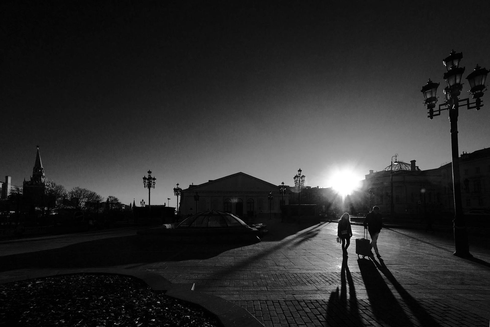 photographer alexey nazarov. Moskow. Moscow. Manezhnaya square. Morning...