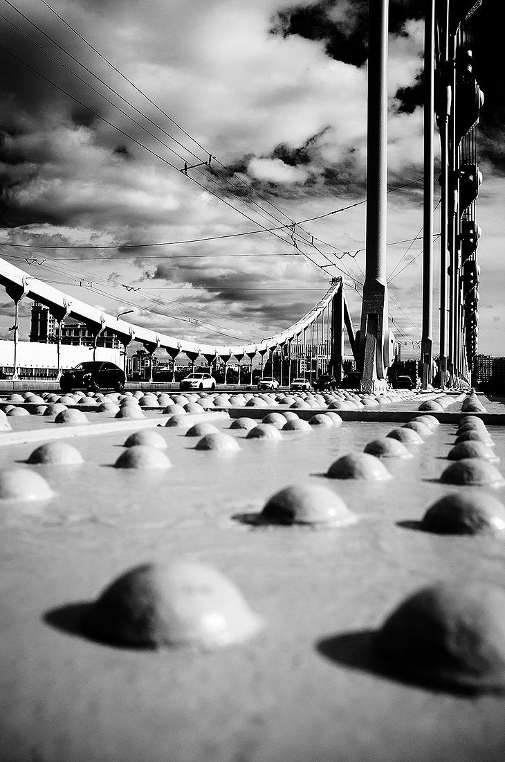 photographer alexey nazarov. Moskow. Krymsky bridge, Moscow Cable-stayed bridge in Moscow